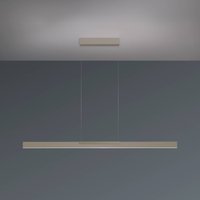 Bopp LED hanging light Nano 2.0, length 140 cm, taupe, metal