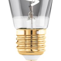 EGLO LED-lampa E27 4W ST48 2.000K Filament rökig dimbar