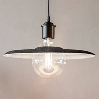 UMAGE Shade hanging light black, felt lampshade