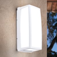 ORION Vit LED-utomhusvägglampa Bob i aluminium, IP54