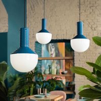 Ferroluce Selarón hanging light, dark blue