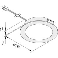 Hera FAR 58 LED furniture light steel 5-set 3 W 4,000 K