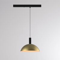 Molto Luce LORA II LED track pendant light, brass, Ø 24 cm, 40° CCT, 3-phase