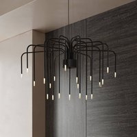 Suspension LED Karman BOOM, noir, métal, Ø 90 cm 22 amp.