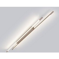 Helestra LED-taklampa LEDA, brun, längd 150 cm, dimbar