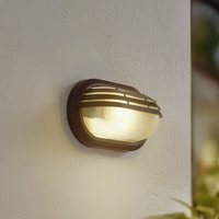 Lindby, applique d'extérieur Adita, noire, ABS, hauteur 16,3 cm