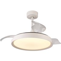 Mantra Iluminación ventilateur de plafond LED Mistral, blanc, silencieux DC Ø 106 cm CCT