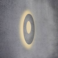 Escale Blade Open LED-vägglampa, betong, Ø 59 cm