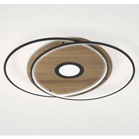 Q-Smart-Home Paul Neuhaus Q-AMIRA plafonnier LED ovale, brun