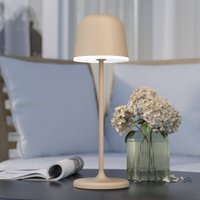 EGLO Mannera LED table lamp with a battery, sand