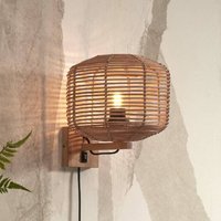 GOOD & MOJO Tanami wall lamp plug 25x20 cm natural