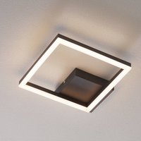Fabas Luce LED-taklampa Bard, 27 x 27 cm, antracit