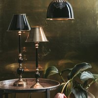 PR Home Abbey Classic bordslampa, antik mässing, 49 cm, metall