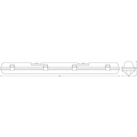 OSRAM LED moisture-proof lamp SUBMARINE, 65 cm, grey IP65
