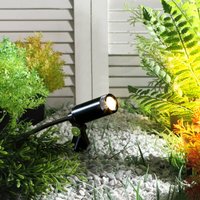 Lindby Heath lampa z grotem LED, 4 szt., czarna