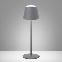FH Lighting Cosenza LED outdoor table, battery RGBW sand grey