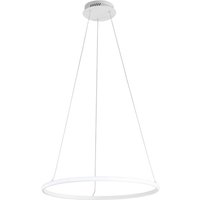 Luce Ambiente Design LED-pendellampa Axis, Ø 60 cm, vit, metall, CCT