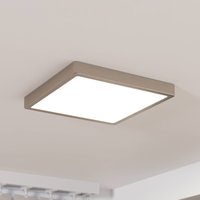 EGLO Surface-mounted LED panel Fueva 5 IP20 830 nickel 28.5x28.5cm