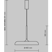Suspension LED Maytoni Gerhard, Ø 40 cm, blanc, métal