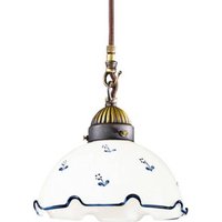 austrolux Hänglampa Nonna ströblomma Ø 20 cm 1 lampa blå