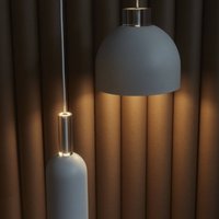 Suspension AYTM Luceo, ronde, blanche, Ø 28 cm