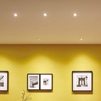 Paulmann Nova LED recessed spotlight, set of 3, swivelling, iron