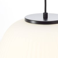 Brilliant Kaizen hanging light, length 105 cm, opal, 3-bulb glass/metal