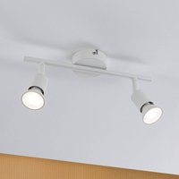Paulmann Carolina plafonnier spots blanc, 2 lampes
