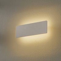 Ideallux LED-vägglampa Zig Zag vit, bredd 29 cm