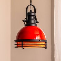Opviq Saglam pendant light 3762, red/black, iron, Ø 32 cm