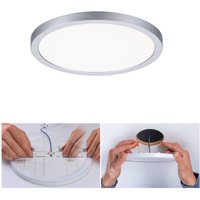 Paulmann Areo LED panel 4,000K round chrome 17.5cm