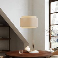 DFTP by Nordlux Takai hanging light, double-layer fabric lampshade