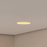 BEGA LED recessed ceiling spotlight Studio Line, white/brass, cast