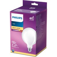 Philips LED Classic globlampa E27 G120 8,5 W matt