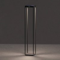 KLEWE LED-solcellslampa RADIA MEGA, antracit, 110 cm, aluminium IP65