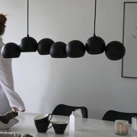 Markslöjd Cupolo hänglampa, svart, järn, längd 101 cm, 7 lampor