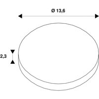 SLV Dekoring Light Eye 150, chrome brillant, Ø 14 cm, métal