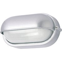 G & L Handels GmbH Utomhusvägglampa 400180 oval, silver