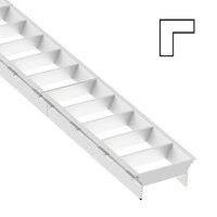 The Light Group Grille à lamelles SLC Click, module L, blanc, plastique