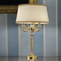 Masiero Marvine noble table lamp, gold-plate