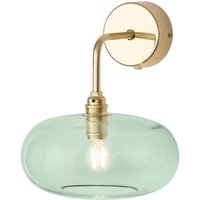 EBB & FLOW Horizon vägglampa arm guld/grön Ø 21 cm