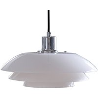 Dyberg Larsen DL31 Hängeleuchte Glasschirm chrom