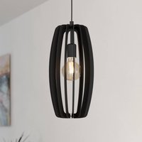 EGLO Bajazzara pendellampa, en burkskärm, svart