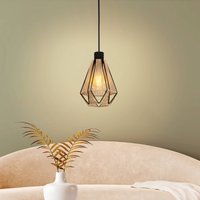 EGLO Suspension Adwickle, 1 abat-jour en fil naturel