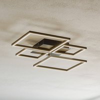 Briloner LED ceiling light Frame, CCT, 4-bulb, black