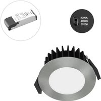 EVN Solido68 LED recessed ceiling light 10W chrome