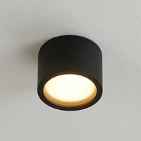 Arcchio downlight Nieva, GX53, black, round, Ø 10cm, metal