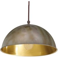 Moretti Luce Hänglampa Circle guld/antikmässing, Ø 20 cm