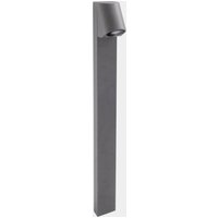 LEDS-C4 Eko Inclined path light, grey, height 80 cm, aluminium