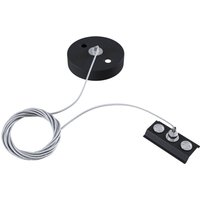 Maytoni Suspension métallique Track, rail monophasé, noir